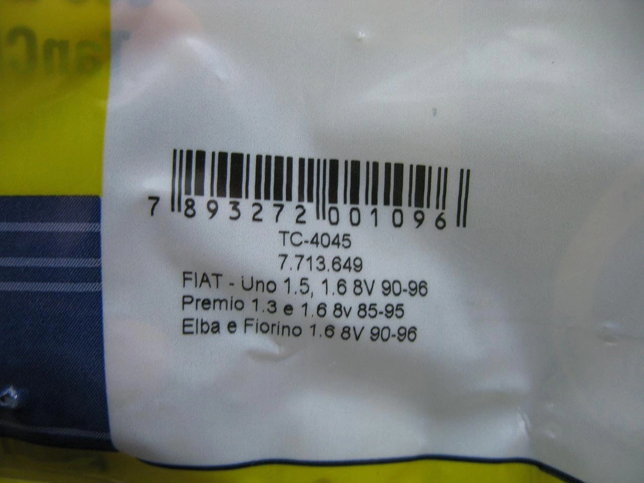 TAMPA OLEO FIAT UNO/PREMIO/ELBA/FIORINO 1.5/1.6 - MOTOR ARGENTINO