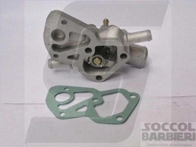 VALVULA TERMOSTATICA COM CARCAÇA COM AR QUENTE FIAT PALIO/SIENA/STRADA 1.0/1.5 - MOTOR FIASA