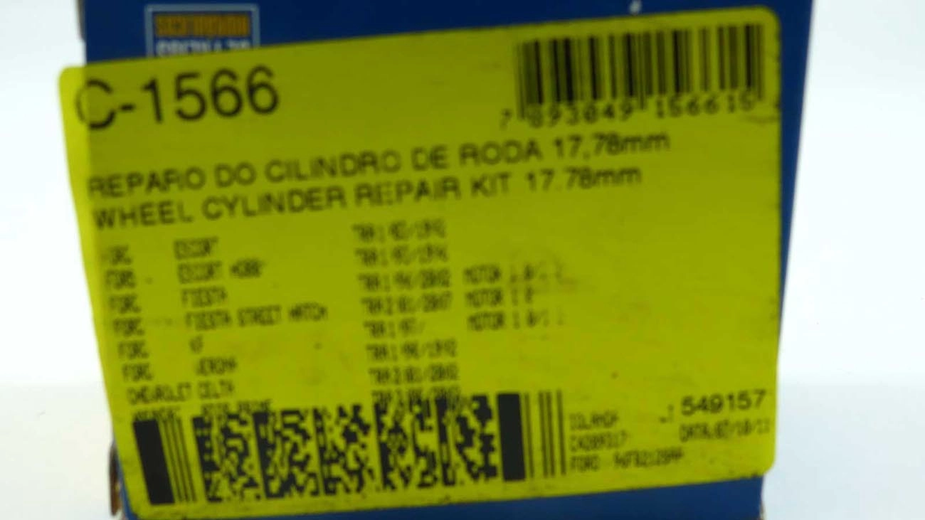 REPARO CILINDRO RODA 17.78MM GM CELTA 01/02 FORD ESCORT 83/92 FIESTA 96/02 KA 97/07 KIA CERATO 06/08 VW