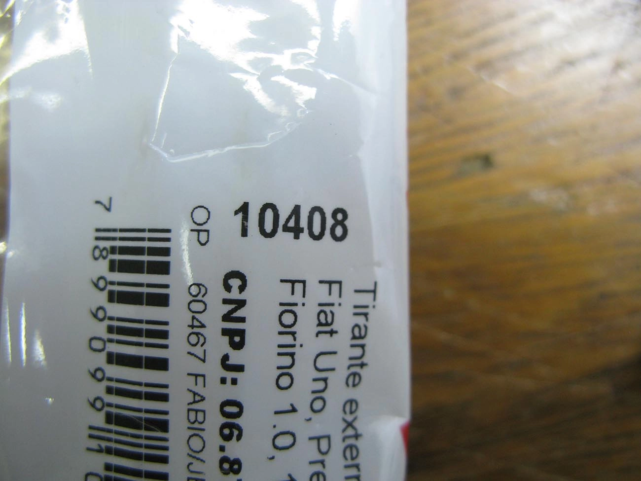KIT TIRANTE EXTERNO CÂMBIO CAMBIO FIAT UNO/PREMIO/FIORINO