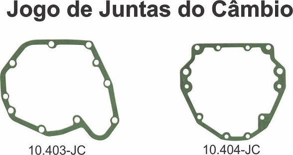 JOGO JUNTAS CAIXA CÂMBIO FORD CORCEL/BELINA/DEL REY/PAMPA 4 MARCHAS