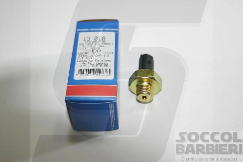 INTERRUPTOR OLEO FORD ESCORT/VERONA/PAMPA - VW GOL/PARATI/SAVEIRO AE/CHT INJECAO