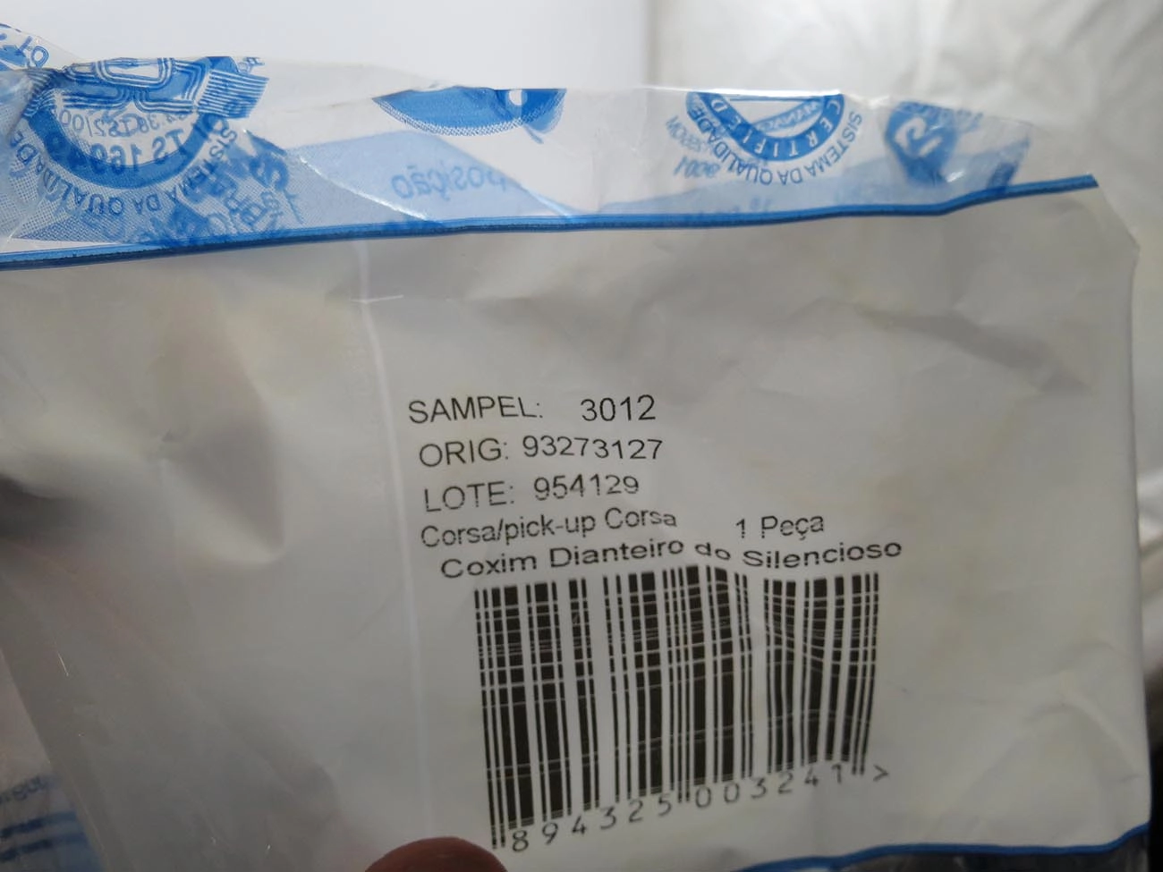 COXIM/SUPORTE DIANTEIRO ESCAPAMENTO/SILENCIOSO GM CORSA 94/02 SEDAN 95/03 WAGON 97/02 MONATANA 04/10