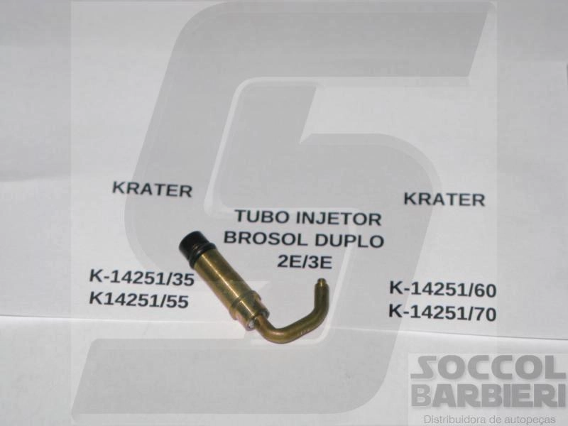 TUBO INJETOR 35 VW/FORD/GM BROSOL 2E/3E