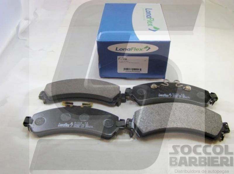 PASTILHA FREIO RODA DIANTEIRA GM S-10/BLAZER 2.5/2.8 4X4 1997/08.2005