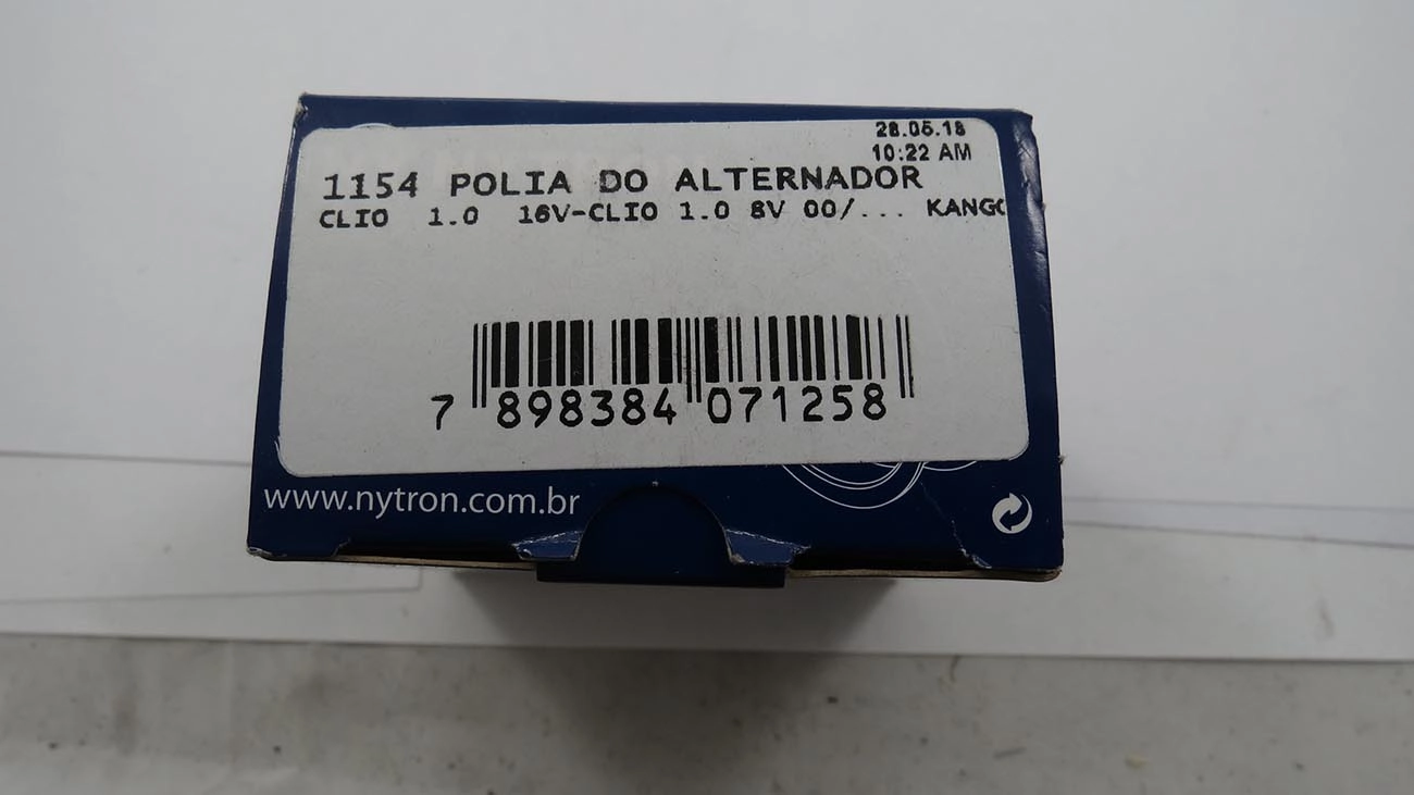 POLIA CORREIA ALTERNADOR RENAULT CLIO/KANGOO/LOGAN/SANDERO/TWINGO 1.0 16V - PEUGEOT 206 1.0 16V