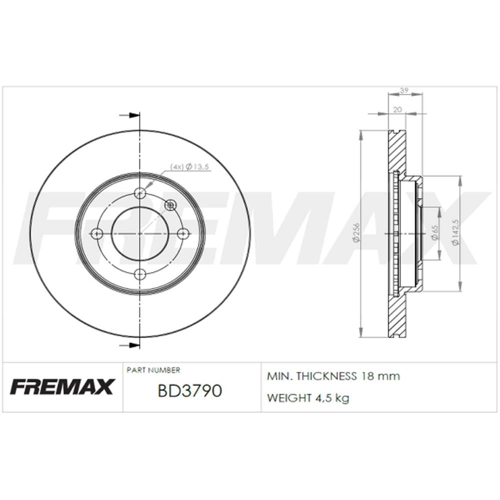 DISCO FREIO DIANTEIRO VENTILADO 256MM VW SANTANA 94/ GOL GTI 95/ POLO 97/ GOLF 1.8 93/98 256M