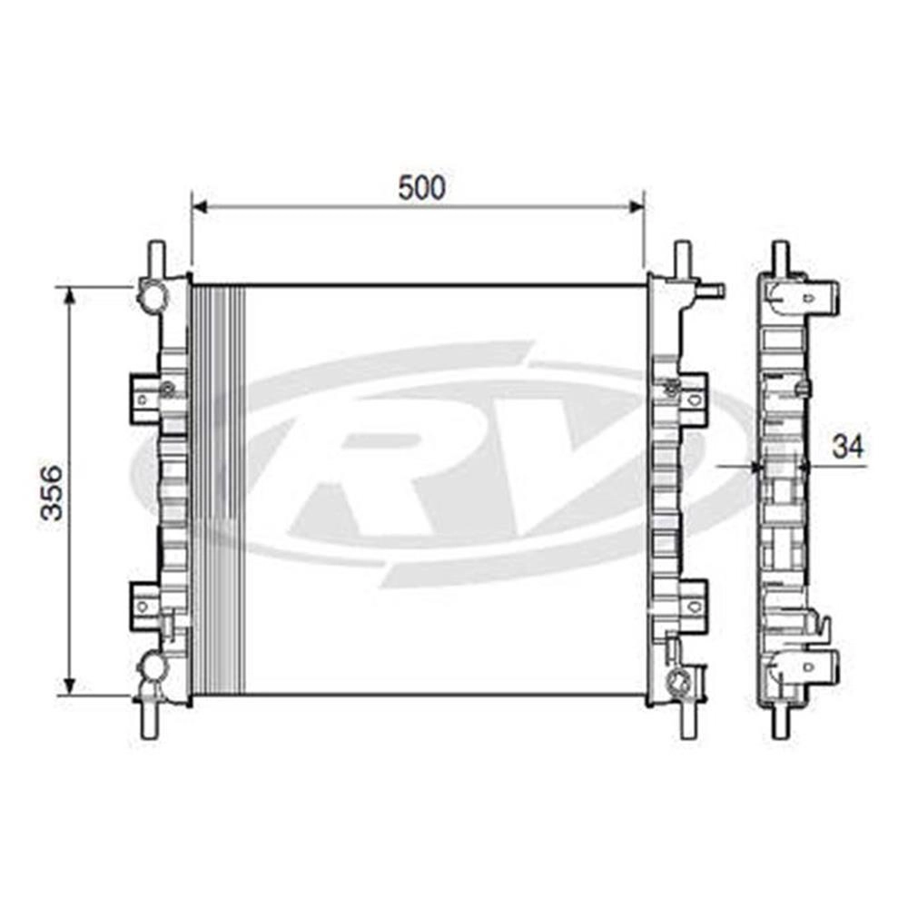 RADIADOR ÁGUA MOTOR CONSTRUÇÃO EXPANDIDO COM AR CONDICIONADO MANUAL FORD FIESTA/COURIER 2000/2002 TODOS NOVO KA 2009/