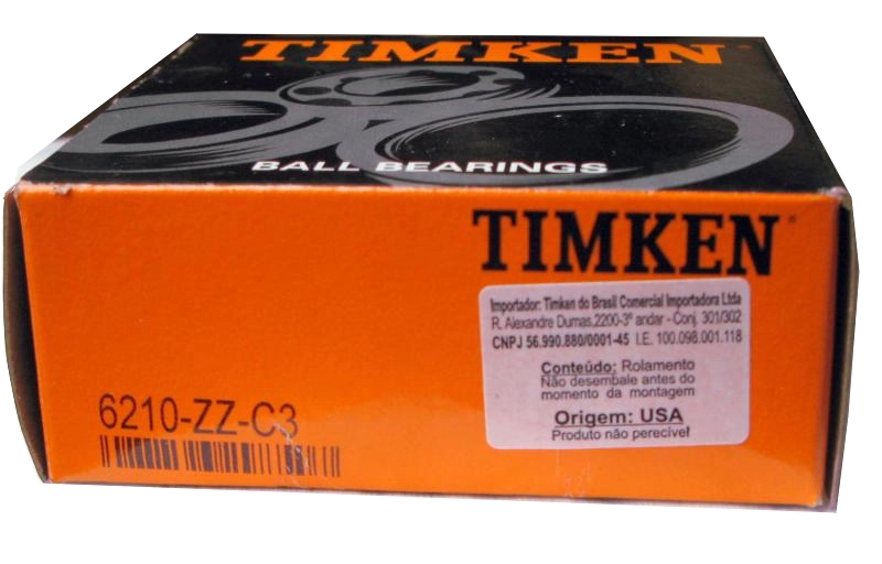 ROLAMENTO INDUSTRIAL TIMKEN APLICAÇÕES DIVERSAS 50X90X20MM VEDAÇÃO DUPLA AÇO