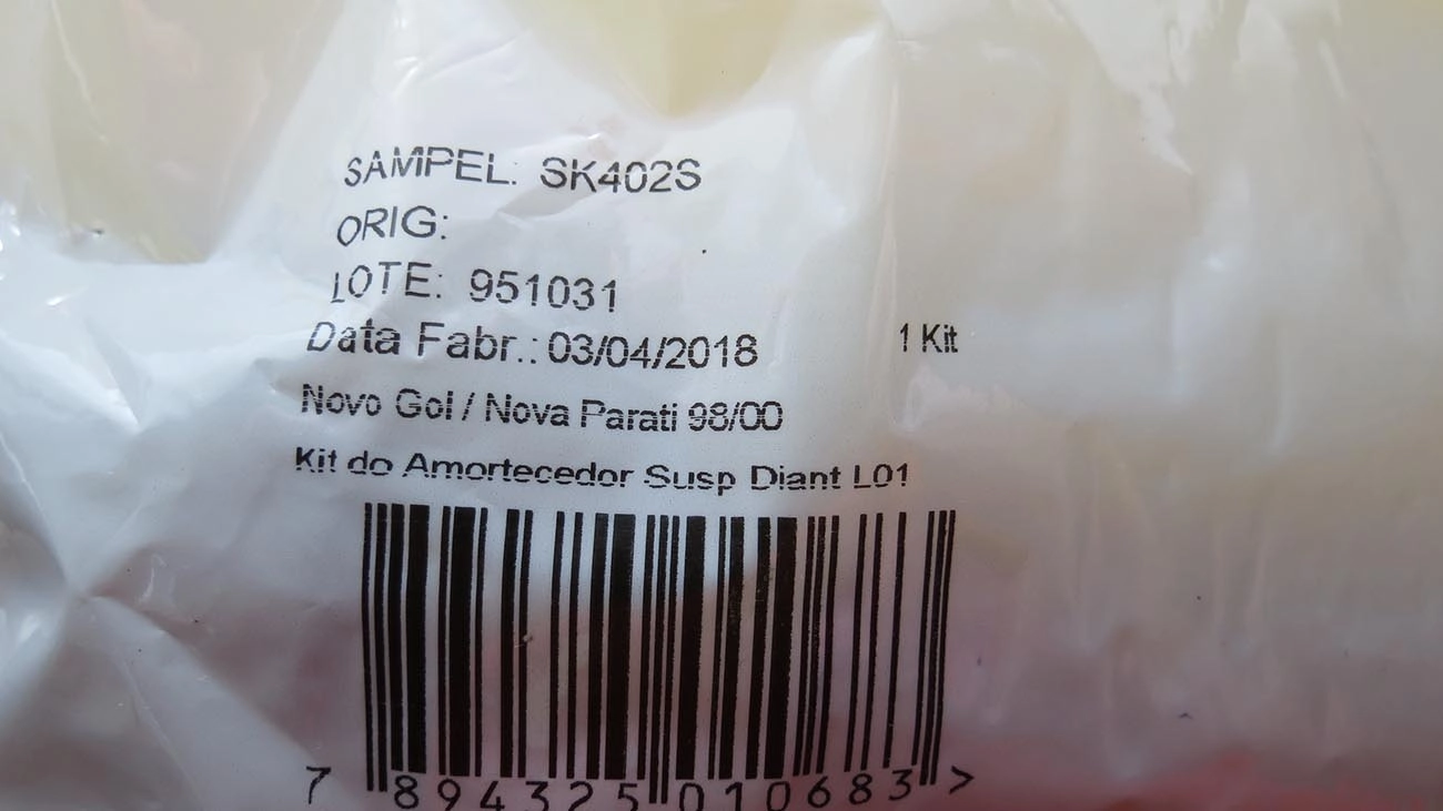 KIT AMORTECEDOR DIANTEIRO VW GOL/PARATI 99/ - BATENTE E COIFA FECHADA - EXCETO G5