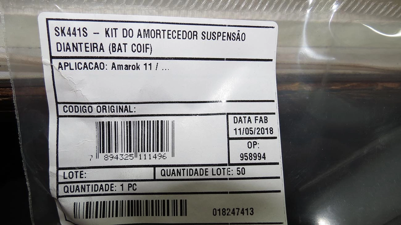 KIT AMORTECEDOR DIANTEIRO VW AMAROK 10/ - BATENTE E COIFA