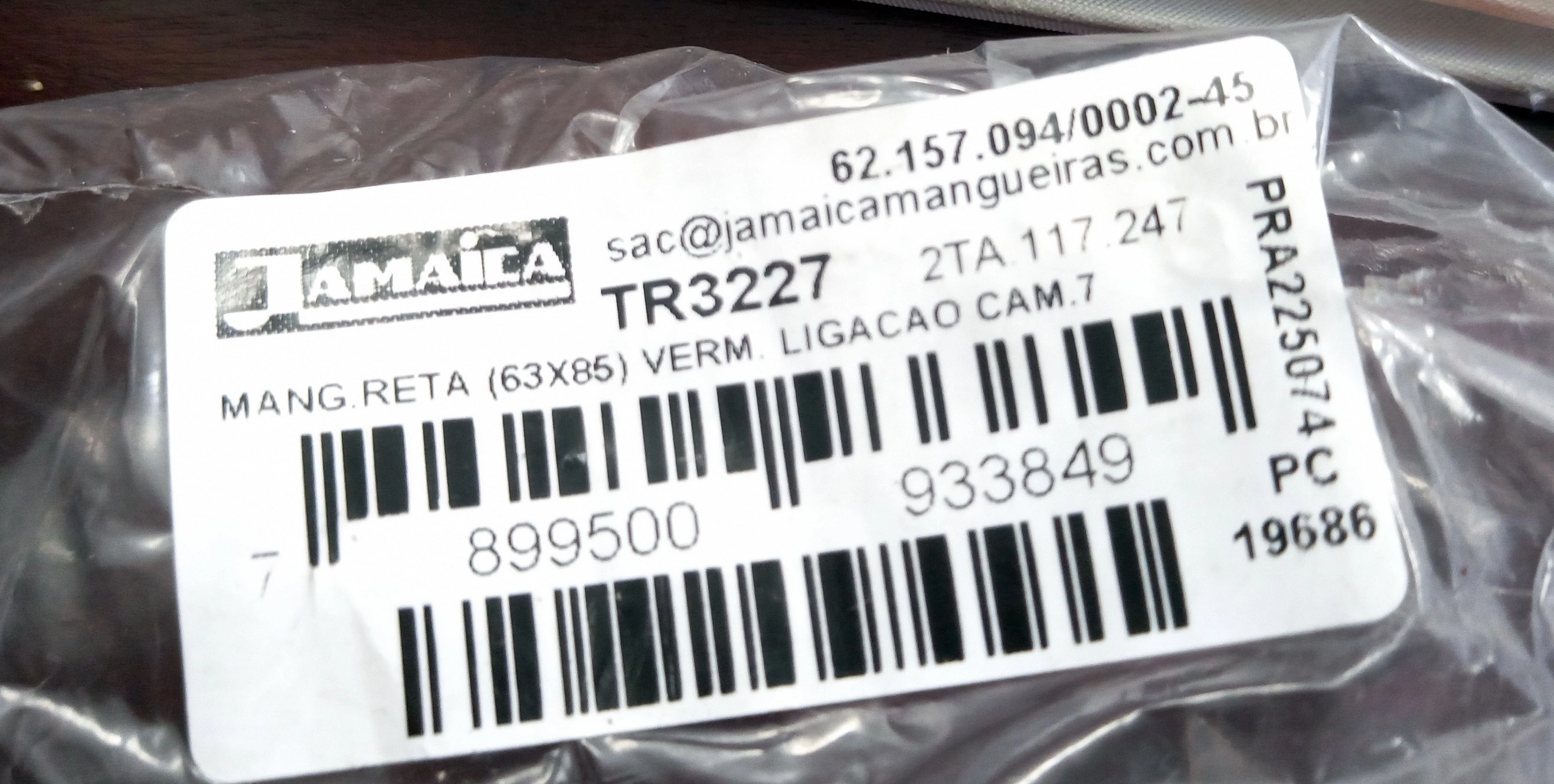 MANGUEIRA DE LIGACAO FORD CARGO 712/814/815 -VW 8.120/8.150/9.150/13.180/15.180 93/
