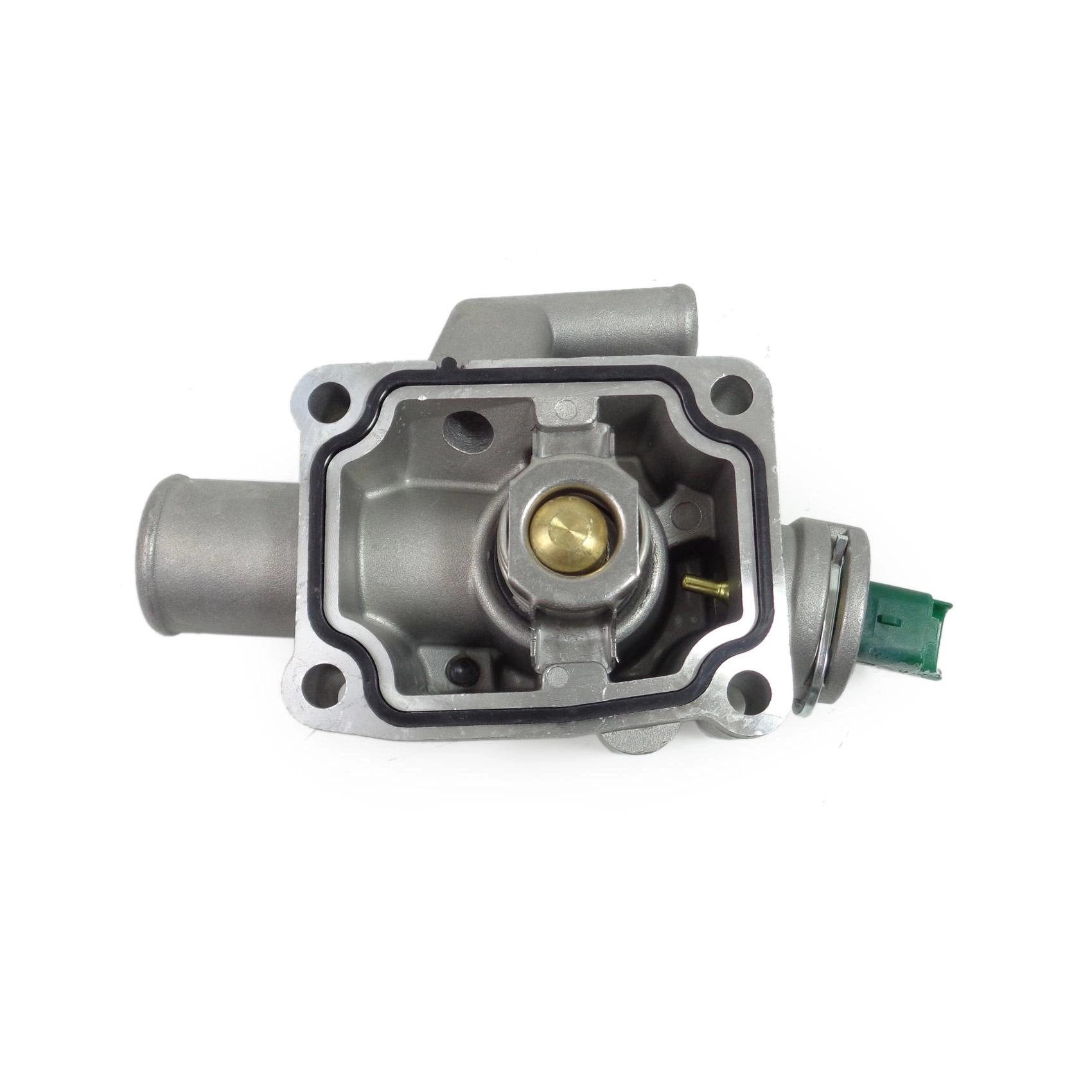 VALVULA TERMOSTATICA ALUMINIO COM SENSOR CITROEN C3/C4 1.6 16V - PEUGEOT 206/207/307 1.6 16V
