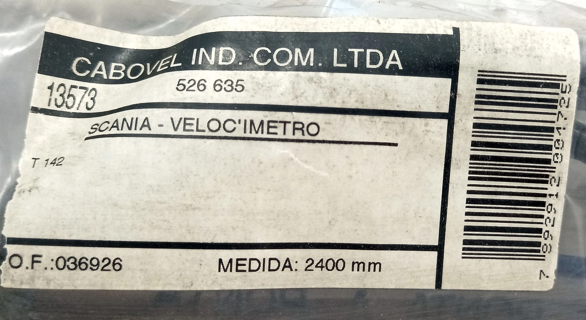 CABO VELOCIMETRO SCANIA T 142 2400MM