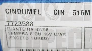 JOGO MOLAS HELICOIDAIS SUSPENSÃO DIANTEIRA MOLA SUSPENSAO FIAT TEMPRA 8/16V EXCETO TURBO C/AR