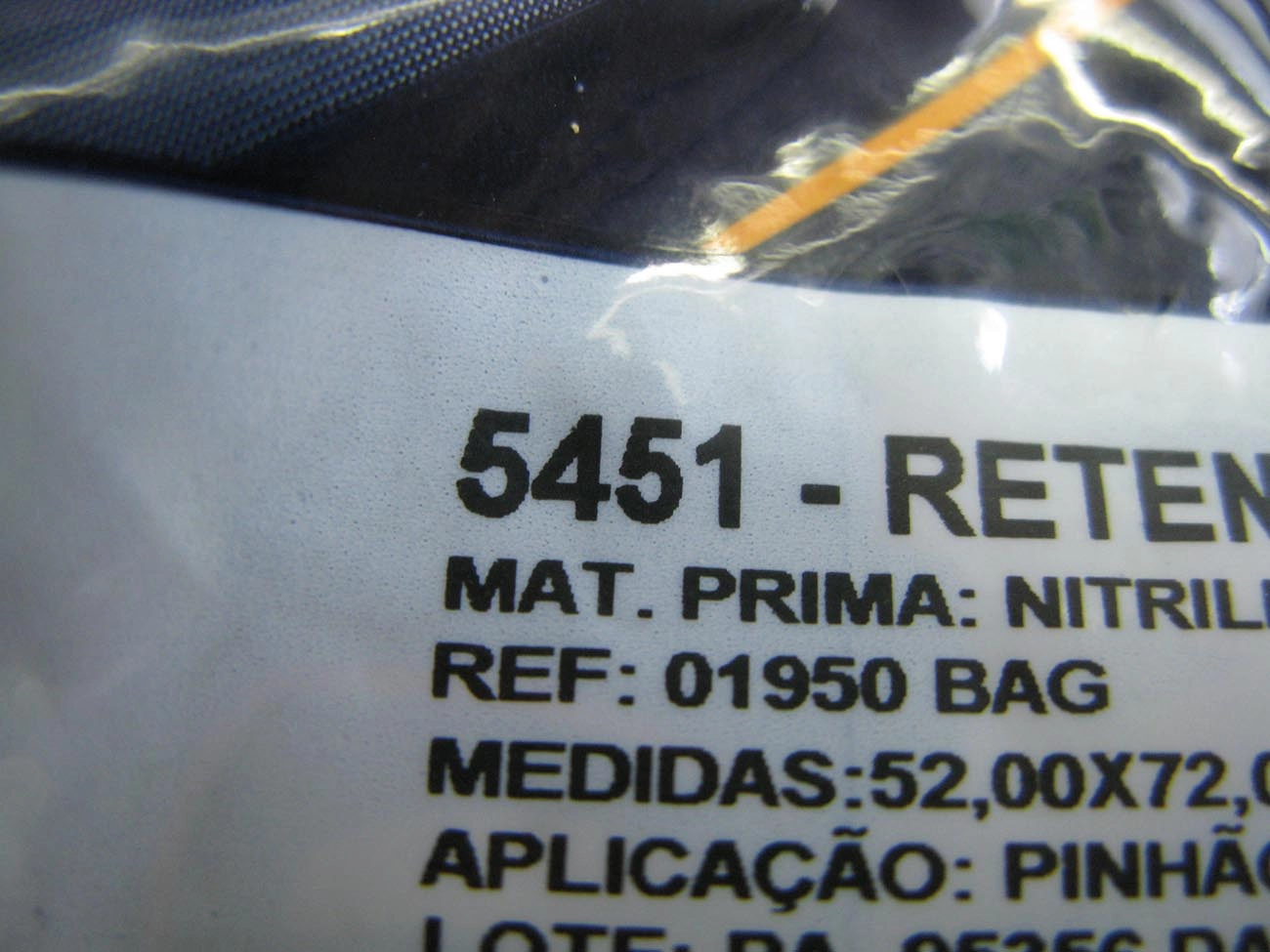 RETENTOR PINHÃO DIFERENCIAL 52,00X72,00X12,00MM MB 608/708 52X72X10MM