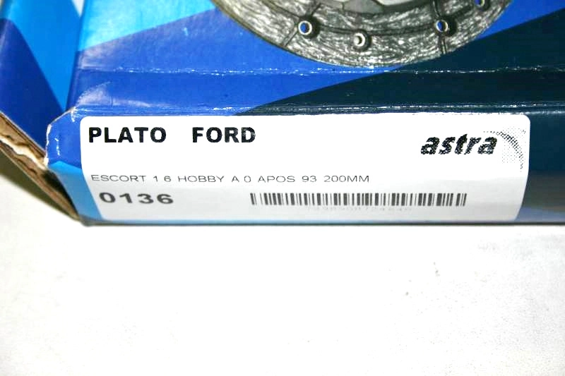 PLATO EMBREAGEM FORD ESCORT 1.0/1.6 94/ - 200MM