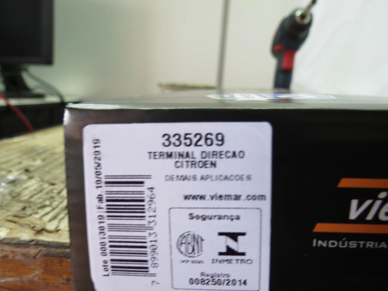 TERMINAL DIREÇÃO DIREITO CITROEN C3 2002/2012