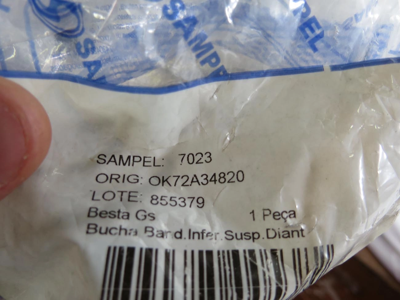 BUCHA DA BANDEJA INFERIOR KIA BESTA GS - SUSPENSÃO DIANTEIRA FURO 18,3MM