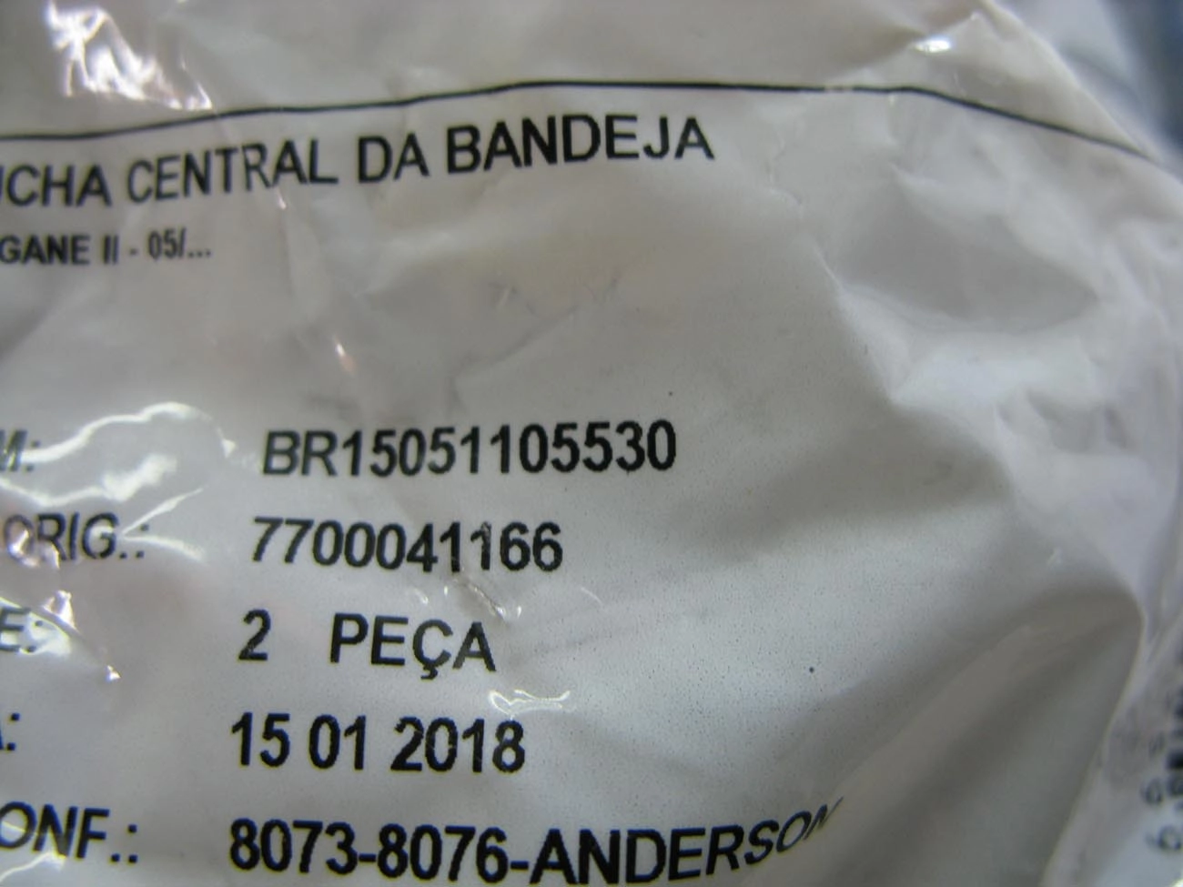 BUCHA CENTRAL BANDEJA DIANTEIRA RENAULT MEGANE 2006/ - SUSPENSÃO DIANTEIRA