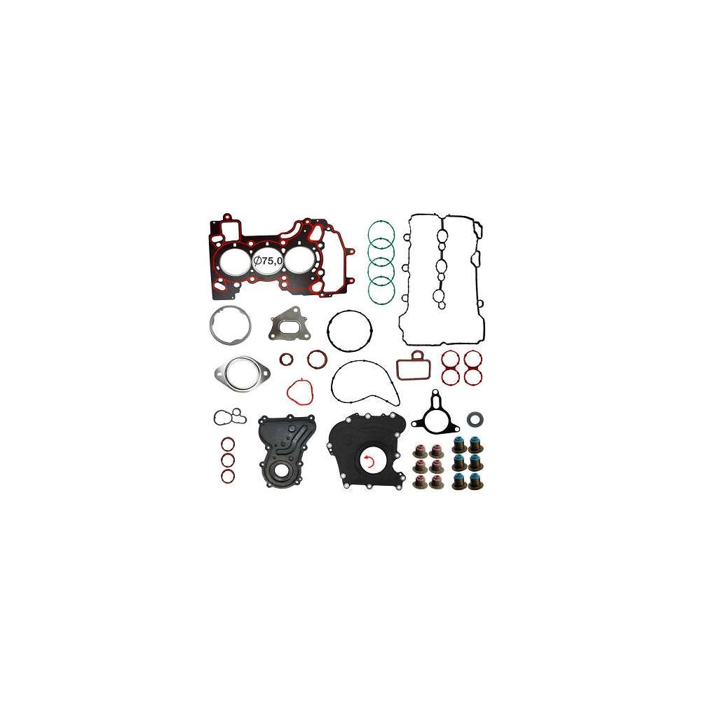 JOGO DE JUNTAS MOTOR COM RETENTOR GM ONIX 1.0 12V 19/25 - 3 CILINDROS - JUNTA CABEÇOTE FIBRA